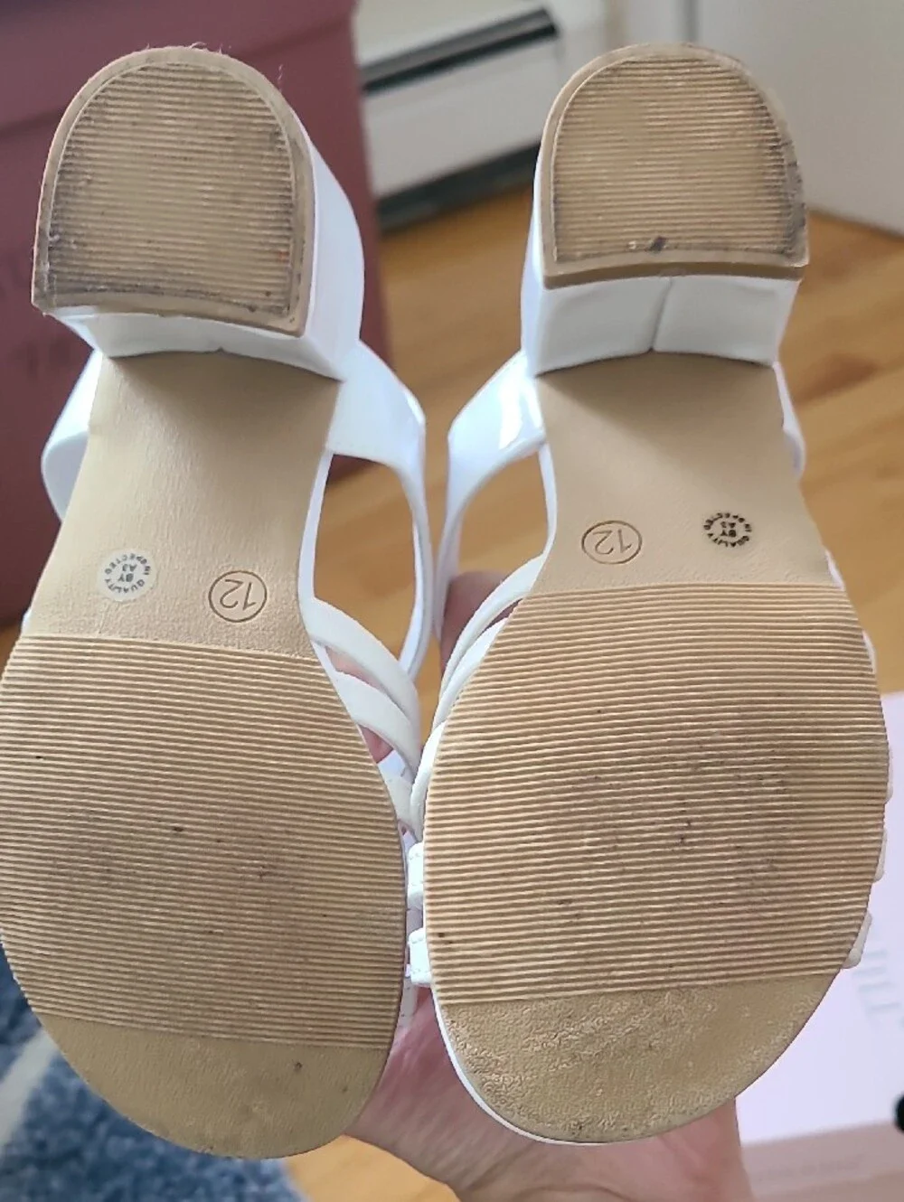 Christie & Jill Girls' White Dress Sandals